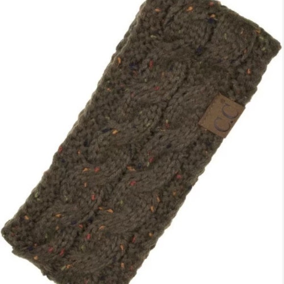 C.C New Olive Sherpa lined headband - Picture 2 of 2